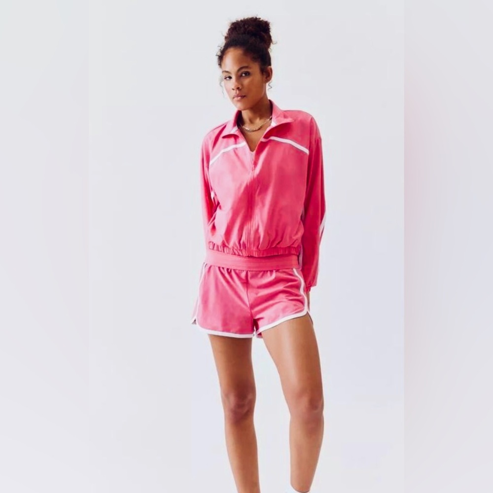 NWOT Beyond Yoga Retro Pink Jacket - Picture 2 of 7